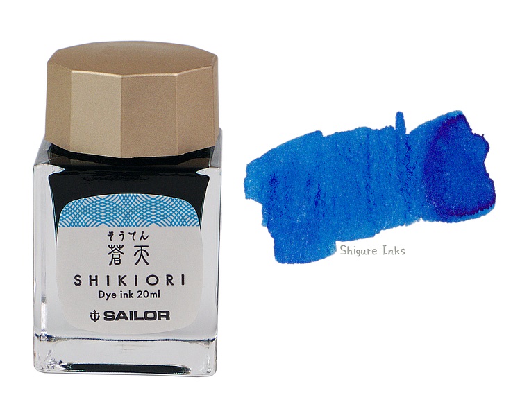 tinta para pluma sailor colección color mar