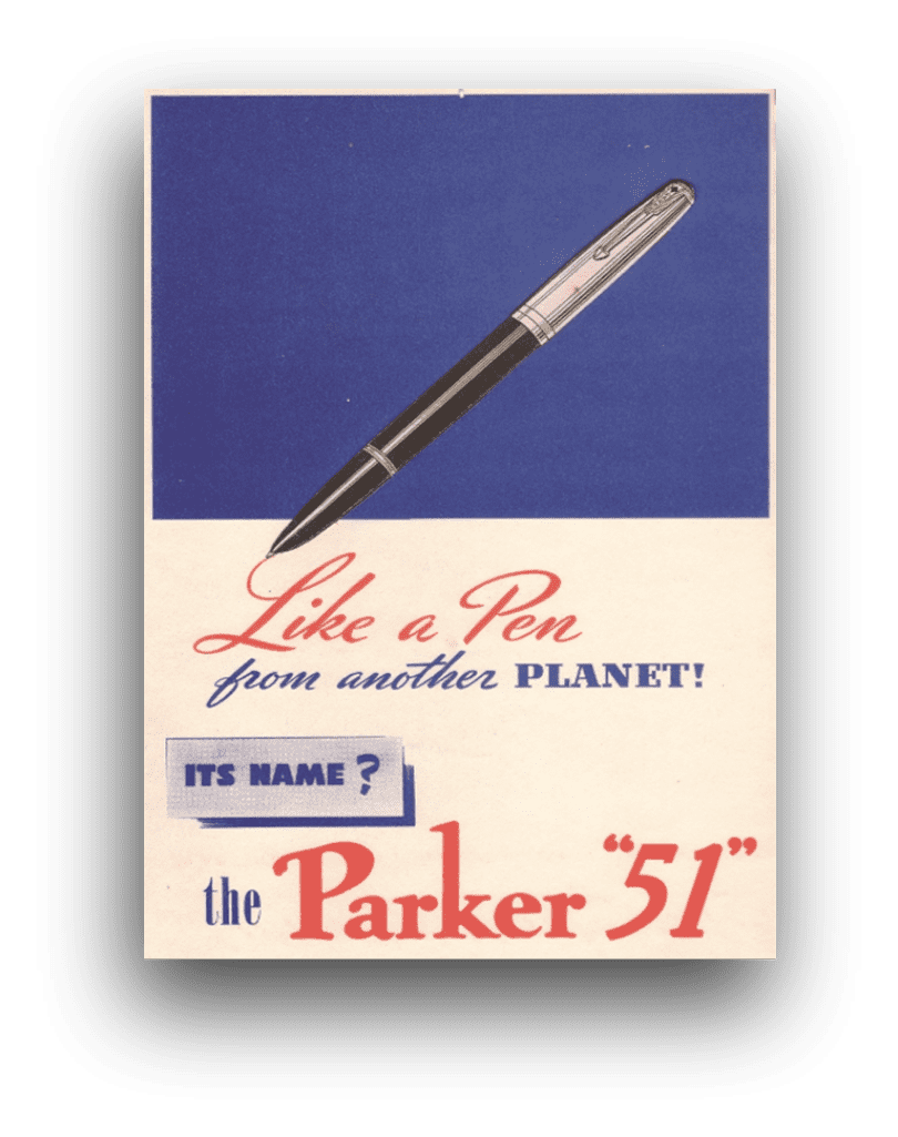 Parker 51 cartel publicitario